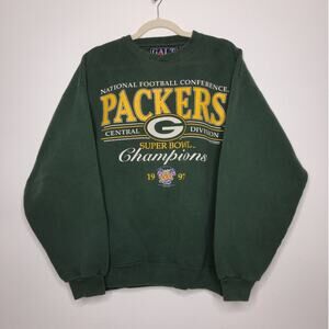 Vintage Green Bay Packers Crewneck Sweatshirt Galt Sand Large Wisconsin NFL